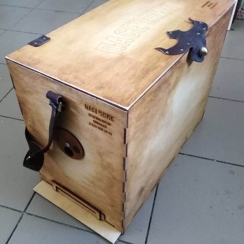 Intra απο ξύλο plywood 3mm-4mm πάχος – Ξύλινο κουτί μελισσοκόμων με λίμα αεριζόμενου πάτου 35x40 cm INTRAVECTRY-MY546187