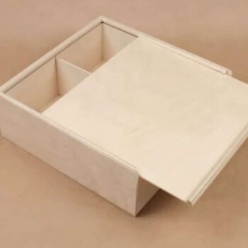 Intra απο ξύλο plywood 3mm-4mm πάχος – Τετράγωνο κουτί τομής με συρόμενο καπάκι 3mm ξύλο προτύπου 30x35 cm INTRAVECTRY-MY546247 - Image 1