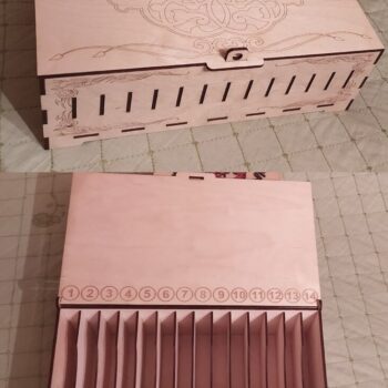 Intra απο ξύλο plywood 3mm-4mm πάχος – ξύλο Κουτί αποθήκευσης κινητού τηλεφώνου με ξύλινο χαραγμένο 20x25 cm INTRAVECTRY-MY556104 - Image 1