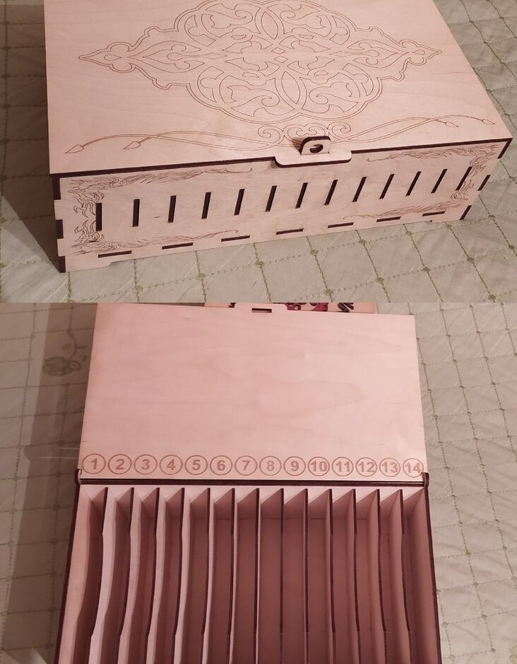 Intra απο ξύλο plywood 3mm-4mm πάχος – ξύλο Κουτί αποθήκευσης κινητού τηλεφώνου με ξύλινο χαραγμένο 45x50 cm INTRAVECTRY-MY546255