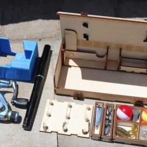 Intra απο ξύλο plywood 3mm-4mm πάχος – ξύλο Ξύλινο Mini Fishing Tackle Box 15x20 cm INTRAVECTRY-MY558094