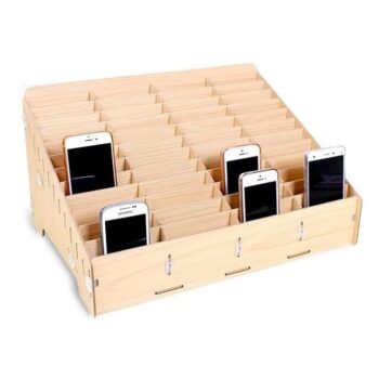 Intra απο ξύλο plywood 3mm-4mm πάχος – ξύλο Ξύλινο 48 Grid Storage Box για Κινητά Τηλέφωνα 15x20 cm INTRAVECTRY-MY546279 - Image 1