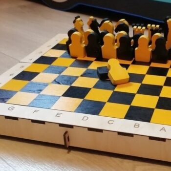 Intra απο ξύλο plywood 3mm-4mm πάχος – ξύλο ξύλινο σετ σκακιού ταξιδιού 40x45 cm INTRAVECTRY-MY546291 - Image 1