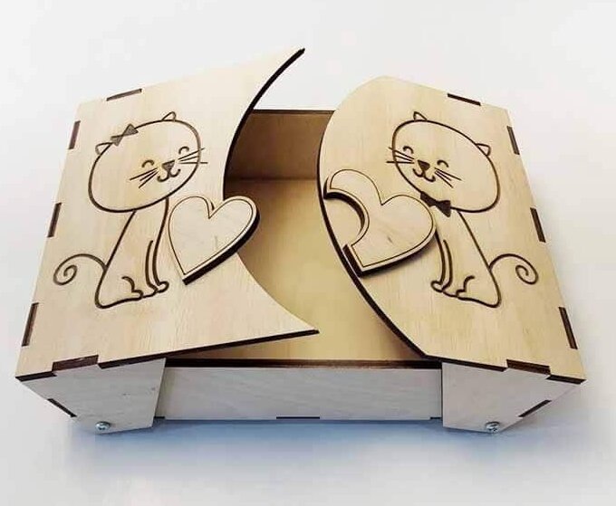 Intra απο ξύλο plywood 3mm-4mm πάχος – ξύλο δώρου Cat Lover 50x60 cm INTRAVECTRY-MY558365