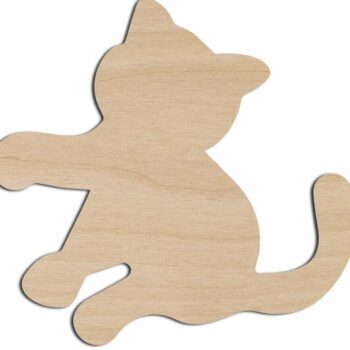 Intra απο ξύλο plywood 3mm-4mm πάχος – ξύλο σχήματος χειροτεχνίας με αποκοπή ξύλου γάτας 40x40 cm INTRAVECTRY-MY546406 - Image 1