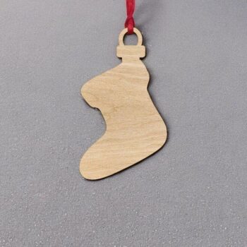 Intra απο ξύλο plywood 3mm-4mm πάχος – Κάλτσες στολίδι χειροτεχνία 40x40 cm INTRAVECTRY-MY552616 - Image 2
