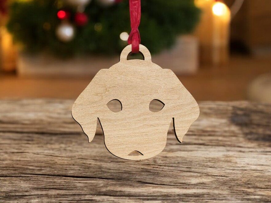 Intra απο ξύλο plywood 3mm-4mm πάχος – Στολίδι προσώπου για κουτάβι 12x15 cm INTRAVECTRY-MY546736