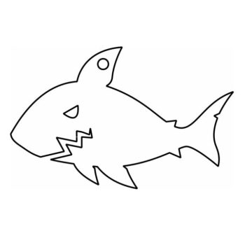 Intra απο ξύλο plywood 3mm-4mm πάχος – Χριστουγεννιάτικο στολίδι καρχαρία 12x15 cm INTRAVECTRY-MY552782 - Image 4