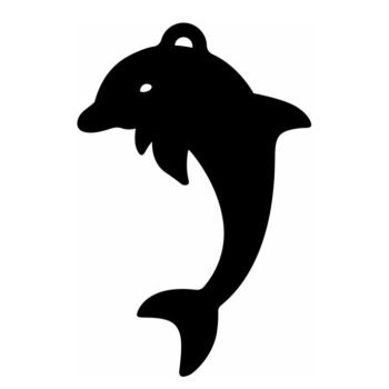 Intra απο ξύλο plywood 3mm-4mm πάχος – Δελφίνι Χριστουγεννιάτικο στολίδι 12x15 cm INTRAVECTRY-MY553360 - Image 3