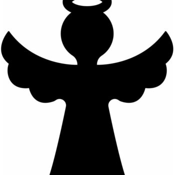 Intra απο ξύλο plywood 3mm-4mm πάχος – Κενό στολίδι αγγέλου για χειροτεχνία 12x15 cm INTRAVECTRY-MY559784 - Image 3