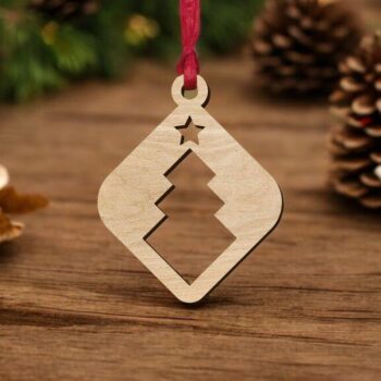 Intra απο ξύλο plywood 3mm-4mm πάχος – Ξύλινο χριστουγεννιάτικο στολίδι χειροτεχνίας 40x45 cm INTRAVECTRY-MY546821 - Image 1