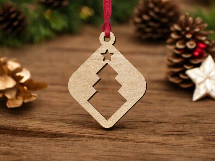 Intra απο ξύλο plywood 3mm-4mm πάχος – Ξύλινο χριστουγεννιάτικο στολίδι χειροτεχνίας 40x45 cm INTRAVECTRY-MY546821