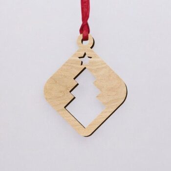 Intra απο ξύλο plywood 3mm-4mm πάχος – Ξύλινο χριστουγεννιάτικο στολίδι χειροτεχνίας 40x45 cm INTRAVECTRY-MY546821 - Image 2