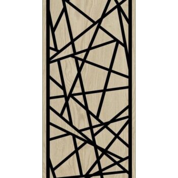 Intra απο ξύλο plywood 3mm-4mm πάχος – Γεωμετρικό διακοσμητικό σχέδιο οθόνης 20x20 cm INTRAVECTRY-MY553542 - Image 3