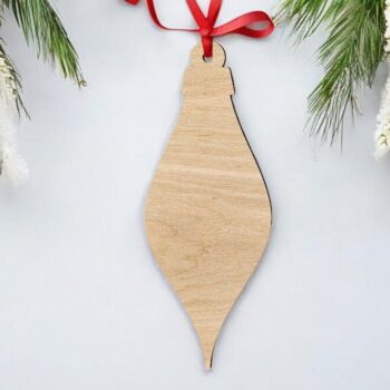Intra απο ξύλο plywood 3mm-4mm πάχος – Ξύλινο Κρεμαστό Χριστουγεννιάτικο Στολίδι 25x30 cm INTRAVECTRY-MY548460 - Image 1