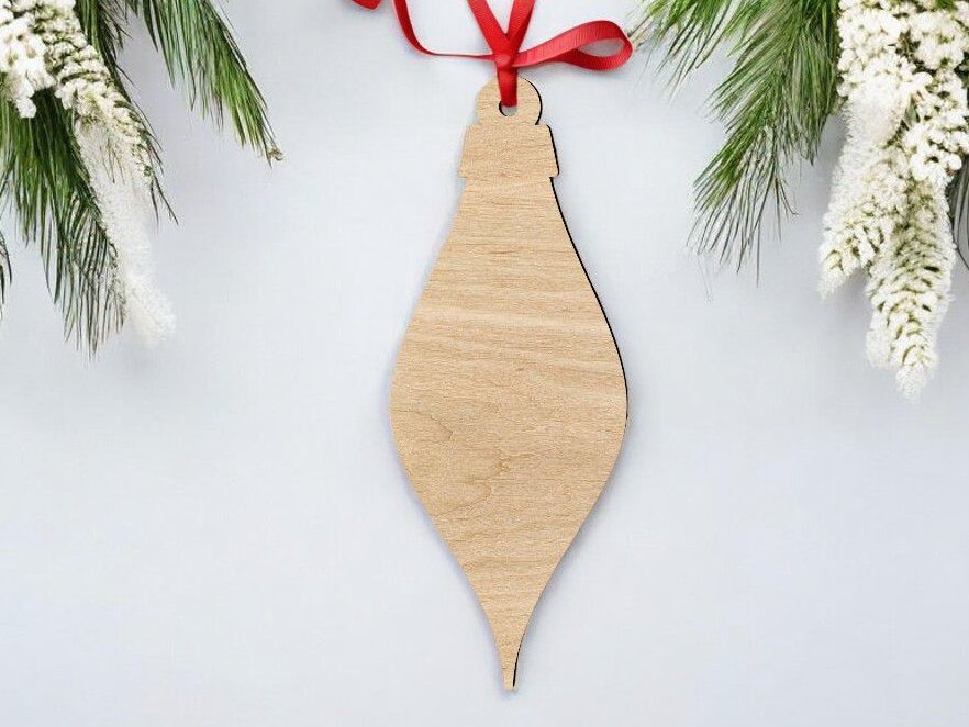 Intra απο ξύλο plywood 3mm-4mm πάχος – Ξύλινο Κρεμαστό Χριστουγεννιάτικο Στολίδι 20x20 cm INTRAVECTRY-MY546975