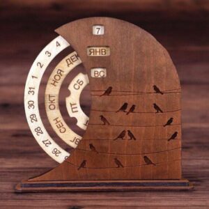 Intra απο ξύλο plywood 3mm-4mm πάχος – Ημερολόγιο Ημερολόγιο Στρογγυλής Τραπέζης διάρκειας ζωής 15x20 cm INTRAVECTRY-MY553715