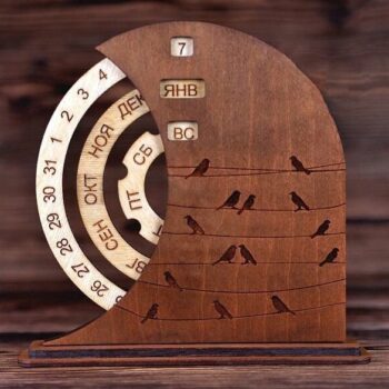 Intra απο ξύλο plywood 3mm-4mm πάχος – Ημερολόγιο Ημερολόγιο Στρογγυλής Τραπέζης διάρκειας ζωής 15x20 cm INTRAVECTRY-MY553715 - Image 2