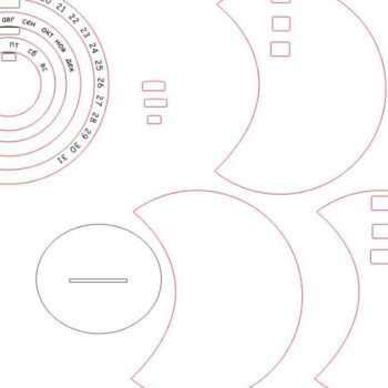 Intra απο ξύλο plywood 3mm-4mm πάχος – Ημερολόγιο Ημερολόγιο Στρογγυλής Τραπέζης διάρκειας ζωής 15x20 cm INTRAVECTRY-MY553715 - Image 3