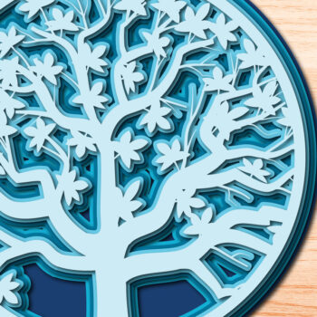 Intra απο ξύλο plywood 3mm-4mm πάχος – Tree of Life, Πολυστρωματικό Αποκομμένο Αρχείο Δίασταση  20x20 cm INTRAFABR-26215795 - Image 1