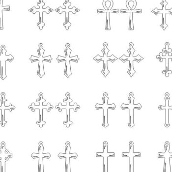 Intra απο ξύλο plywood 3mm-4mm πάχος – Σταυρωτά σκουλαρίκια 20x25 cm INTRAVECTRY-MY552029 - Image 3