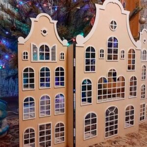 Intra απο ξύλο plywood 3mm-4mm πάχος – Διακόσμηση με κεριά κουφωμάτων για το γάμο 25x25 cm INTRAVECTRY-MY553831