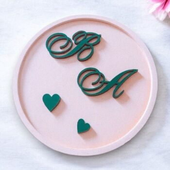 Intra απο ξύλο plywood 3mm-4mm πάχος – Ξύλινος δίσκος για τη βέρα 40x40 cm INTRAVECTRY-MY547251 - Image 1