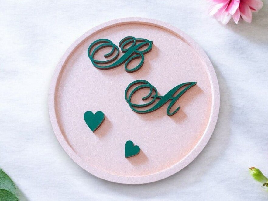 Intra απο ξύλο plywood 3mm-4mm πάχος – Ξύλινος δίσκος για τη βέρα 25x30 cm INTRAVECTRY-MY553888