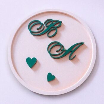 Intra απο ξύλο plywood 3mm-4mm πάχος – Ξύλινος δίσκος για τη βέρα 40x40 cm INTRAVECTRY-MY547251 - Image 2