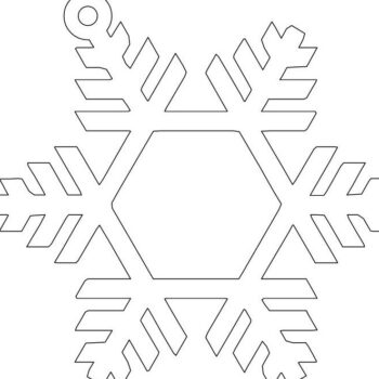 Intra απο ξύλο plywood 3mm-4mm πάχος – Χριστουγεννιάτικη κρεμαστή διακόσμηση με νιφάδες χιονιού 35x40 cm INTRAVECTRY-MY559235 - Image 2