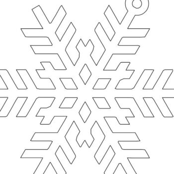 Intra απο ξύλο plywood 3mm-4mm πάχος – Κρεμαστή διακόσμηση χιονονιφάδας 12x15 cm INTRAVECTRY-MY552077 - Image 2