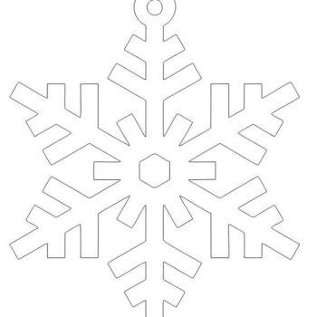 Intra απο ξύλο plywood 3mm-4mm πάχος – Χριστουγεννιάτικο στολίδι με νιφάδα χιονιού 15x15 cm INTRAVECTRY-MY548571 - Image 2