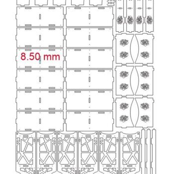 Intra απο ξύλο plywood 3mm-4mm πάχος – Διοργανωτής πάγκου μπάνιου 2 επιπέδων 12x15 cm INTRAVECTRY-MY559128 - Image 5