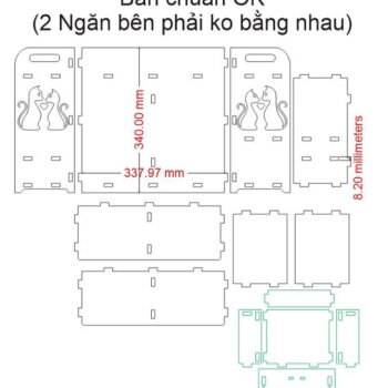 Intra απο ξύλο plywood 3mm-4mm πάχος – Δοχείο αποθήκευσης μπάνιου 45x50 cm INTRAVECTRY-MY547369 - Image 2