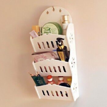 Intra απο ξύλο plywood 3mm-4mm πάχος – Ξύλινο ράφι 3 επιπέδων για το μπάνιο 35x40 cm INTRAVECTRY-MY547371 - Image 1