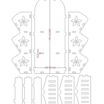 Intra απο ξύλο plywood 3mm-4mm πάχος – Ξύλινο ράφι 3 επιπέδων για το μπάνιο 35x40 cm INTRAVECTRY-MY547371 - Image 2
