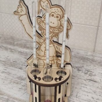 Intra απο ξύλο plywood 3mm-4mm πάχος – Ξύλινο Βάζο και Βαφή Βαφής 10x10 cm INTRAVECTRY-MY547486 - Image 2