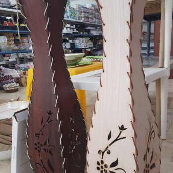 Intra απο ξύλο plywood 3mm-4mm πάχος – Ξύλινο βάζο με λουλούδια ξύλο CDR 50x60 cm INTRAVECTRY-MY547540 - Image 1