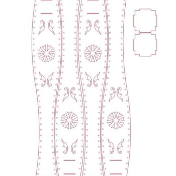 Intra απο ξύλο plywood 3mm-4mm πάχος – Ξύλινο βάζο με λουλούδια σε αραβικό στυλ ξύλο CDR 50x60 cm INTRAVECTRY-MY547541 - Image 4