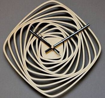 Intra απο ξύλο plywood 3mm-4mm πάχος – ξύλο CDR Ξύλινου Τοίχου σε τετράγωνο σπιράλ 40x45 cm INTRAVECTRY-MY560919 - Image 1