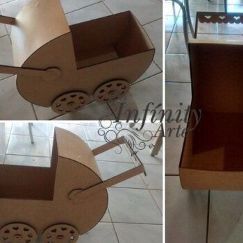 Intra απο ξύλο plywood 3mm-4mm πάχος – Ξύλινο καροτσάκι παιδικής κούκλας 45x50 cm INTRAVECTRY-MY547605 - Image 1