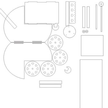 Intra απο ξύλο plywood 3mm-4mm πάχος – Ξύλινο καροτσάκι παιδικής κούκλας 45x50 cm INTRAVECTRY-MY547605 - Image 2
