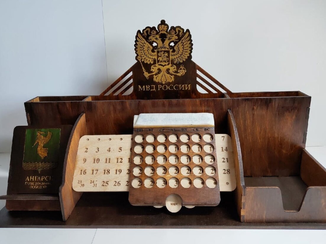 Intra απο ξύλο plywood 3mm-4mm πάχος – Οργάνωση επιφάνειας εργασίας με ξύλο διαρκούς ημερολογίου 30x35 cm INTRAVECTRY-MY547634