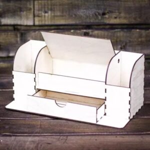 Intra απο ξύλο plywood 3mm-4mm πάχος – ξύλο Οργανωτής Ξύλινου Γραφείου 25x30 cm INTRAVECTRY-MY555050