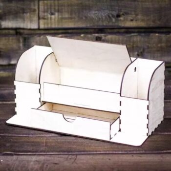 Intra απο ξύλο plywood 3mm-4mm πάχος – ξύλο Οργανωτής Ξύλινου Γραφείου 35x40 cm INTRAVECTRY-MY559425 - Image 1