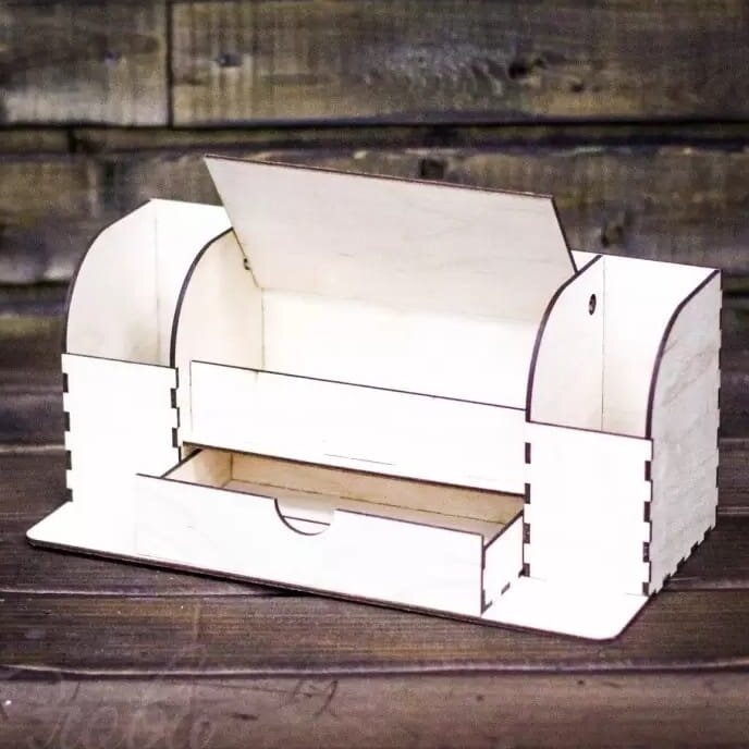 Intra απο ξύλο plywood 3mm-4mm πάχος – ξύλο Οργανωτής Ξύλινου Γραφείου 35x40 cm INTRAVECTRY-MY559425