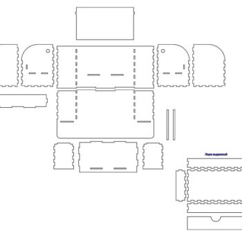 Intra απο ξύλο plywood 3mm-4mm πάχος – ξύλο Οργανωτής Ξύλινου Γραφείου 35x40 cm INTRAVECTRY-MY559425 - Image 2