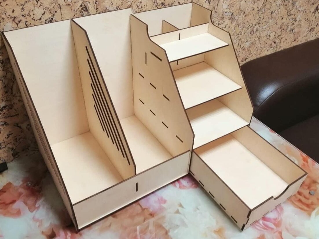 Intra απο ξύλο plywood 3mm-4mm πάχος – Οργάνωση γραφείου γραφείου με ξύλο συρταριών 45x50 cm INTRAVECTRY-MY559446