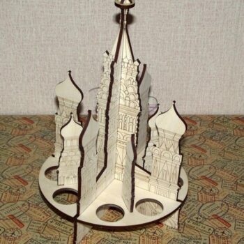 Intra απο ξύλο plywood 3mm-4mm πάχος – ξύλο Πασχαλινών Αυγών του Καθεδρικού Ναού του Αγίου Βασιλείου 30x35 cm INTRAVECTRY-MY547743 - Image 1