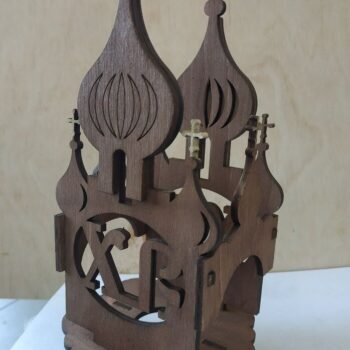 Intra απο ξύλο plywood 3mm-4mm πάχος – Στάση Πασχαλινών Αυγών Καθεδρικού Ναού για Διακοσμητικό ξύλο 20x20 cm INTRAVECTRY-MY552412 - Image 3